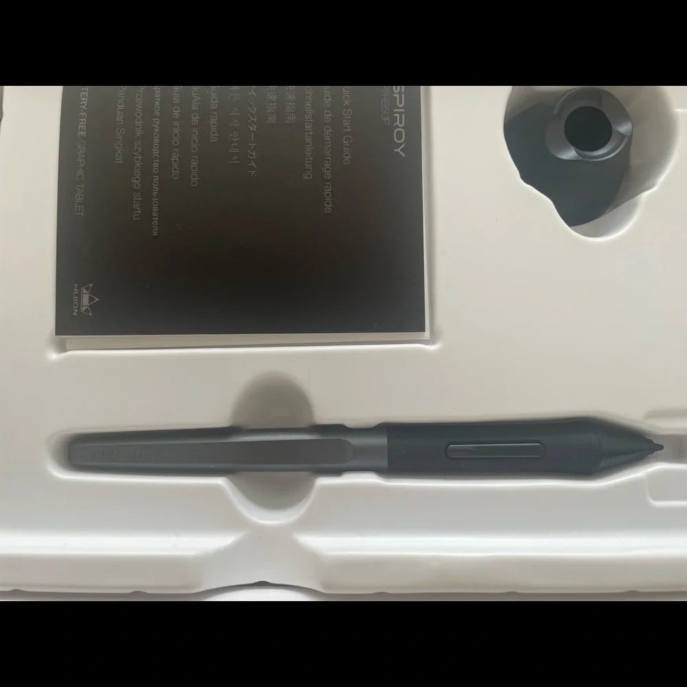 Huion Inspiroy H640p graphic drawing tablet with battery free stylus